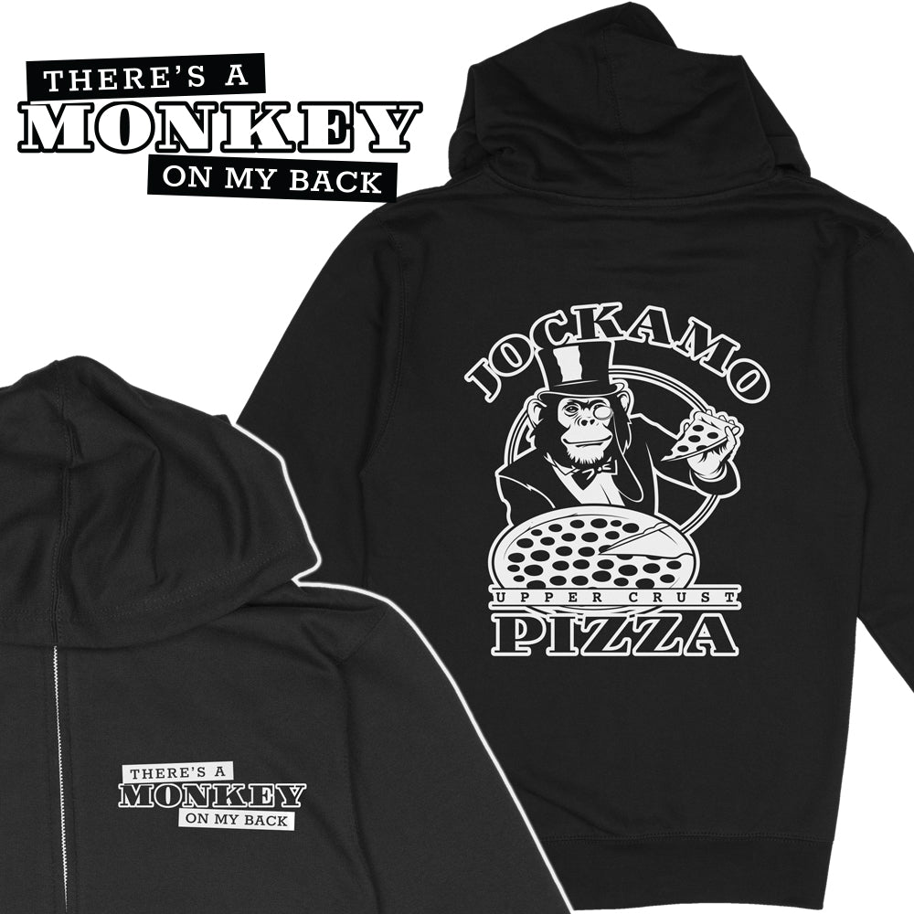 Jockamo Monkey on My Back Zip-Up Hoodie – United State
