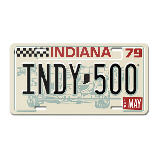1979 Indy 500 License Plate - United State of Indiana