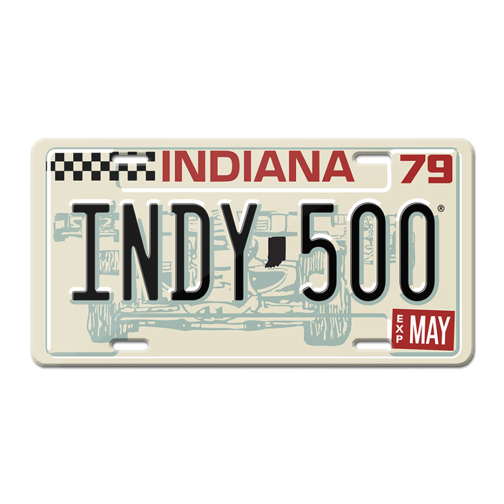 1979 Indy 500 License Plate - United State of Indiana