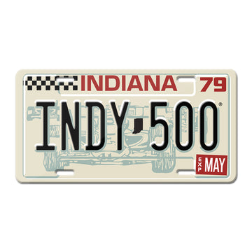 1979 Indy 500 License Plate - United State of Indiana