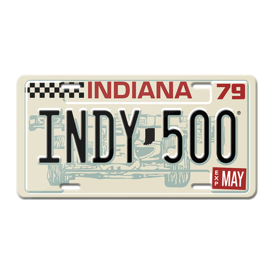 1979 Indy 500 License Plate - United State of Indiana
