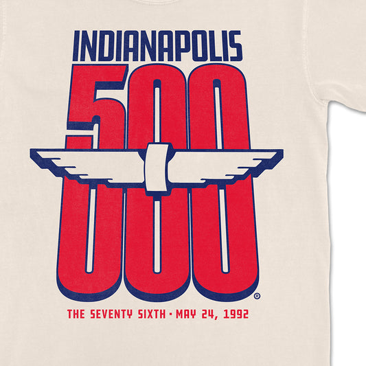 1992 Indy 500 76th Running Tee - United State of Indiana