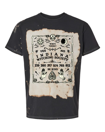 Indiana Witching Society Ouija Tie Dye Tee - United State of Indiana