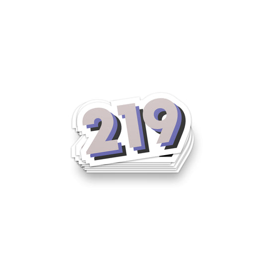 219 Area Code Sticker - United State of Indiana