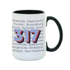 317 Area Code Mug - United State of Indiana