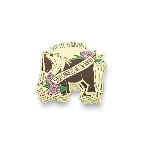 5000 Candles Lil Sebastian Sticker - United State of Indiana