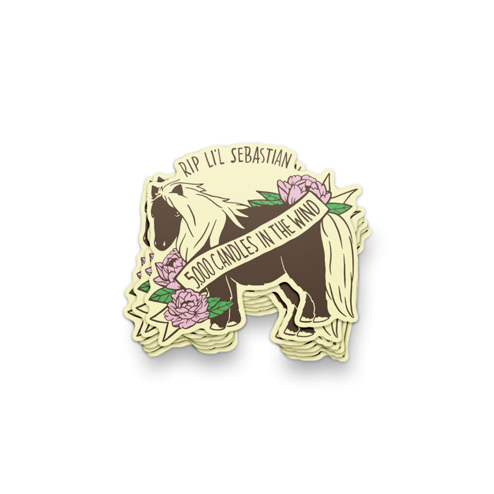 5000 Candles Lil Sebastian Sticker - United State of Indiana