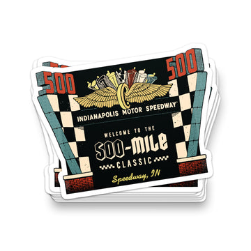 500® Mile Classic Sticker - United State of Indiana