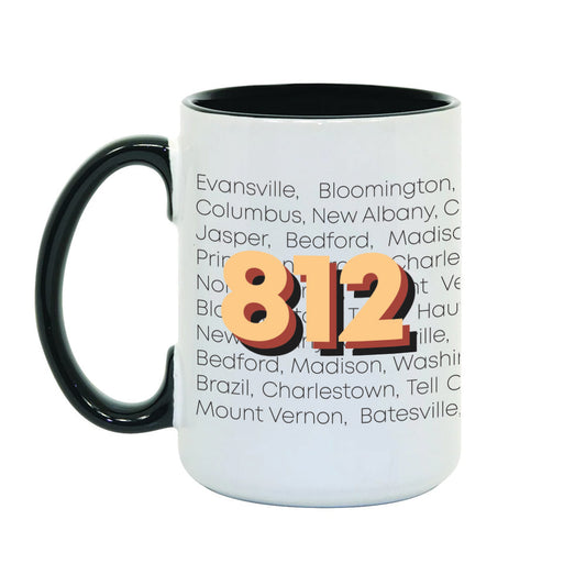 812 Area Code Mug - United State of Indiana