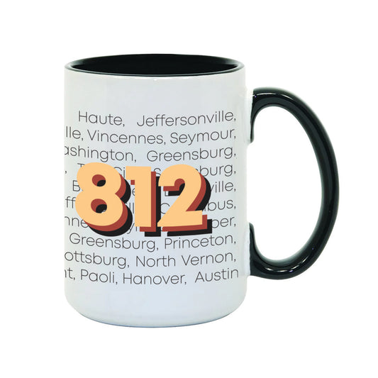 812 Area Code Mug - United State of Indiana