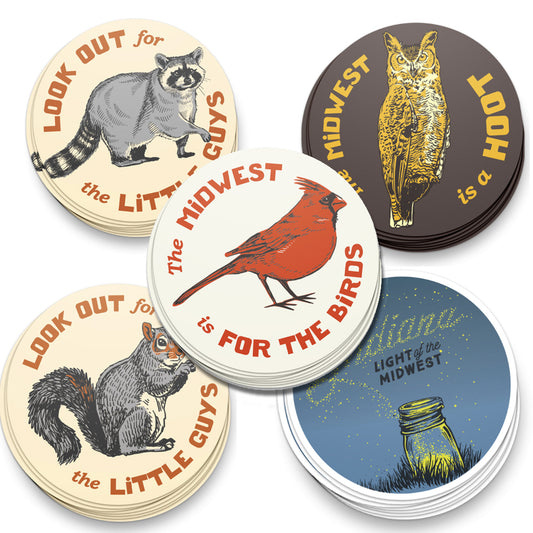 Animal Lovers Sticker Pack - United State of Indiana
