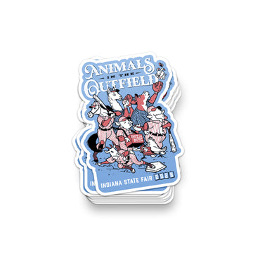 Animals in the Outfield Sticker