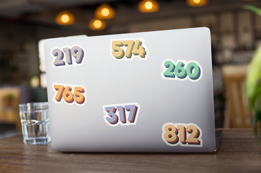 219 Area Code Sticker - United State of Indiana