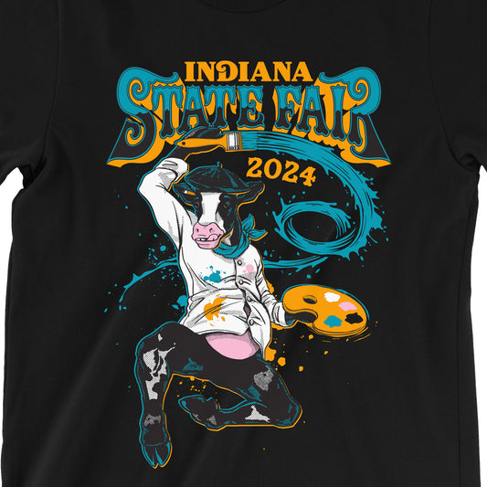 Artist Cow Tee ***CLEARANCE*** - United State of Indiana
