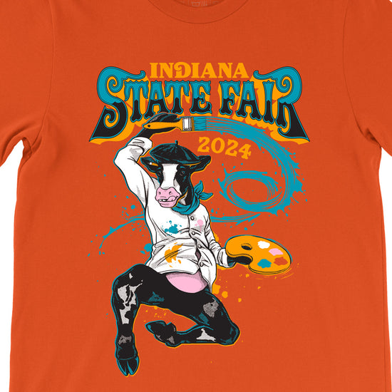 Artist Cow Tee ***CLEARANCE*** - United State of Indiana