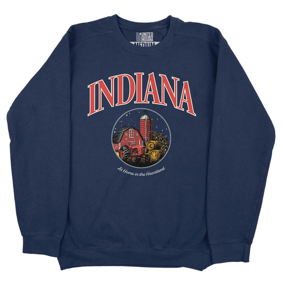 At Home in the Heartland Crewneck - United State of Indiana
