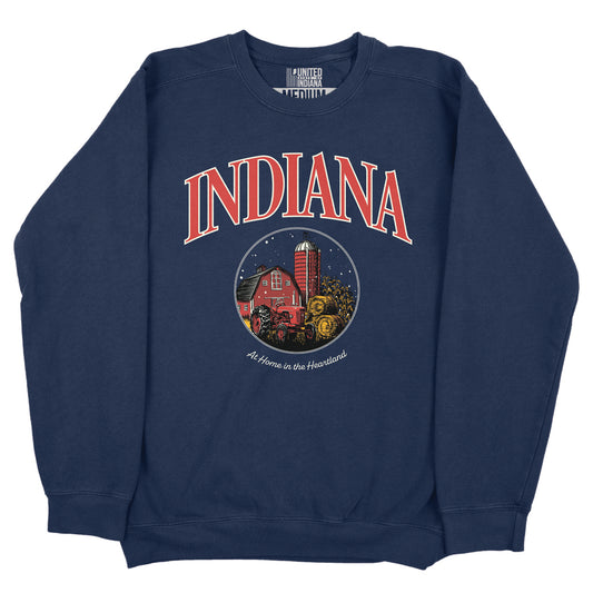 At Home in the Heartland Crewneck - United State of Indiana