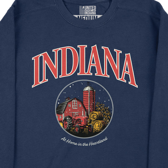 At Home in the Heartland Crewneck - United State of Indiana