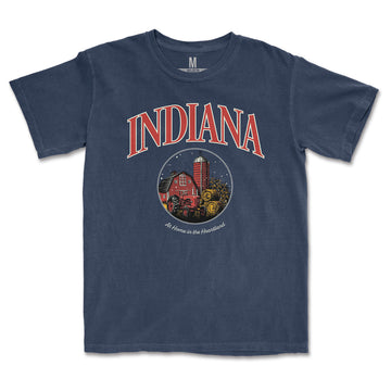 At Home in the Heartland Tee - United State of Indiana
