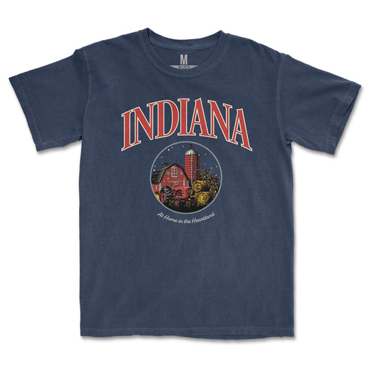 At Home in the Heartland Tee - United State of Indiana