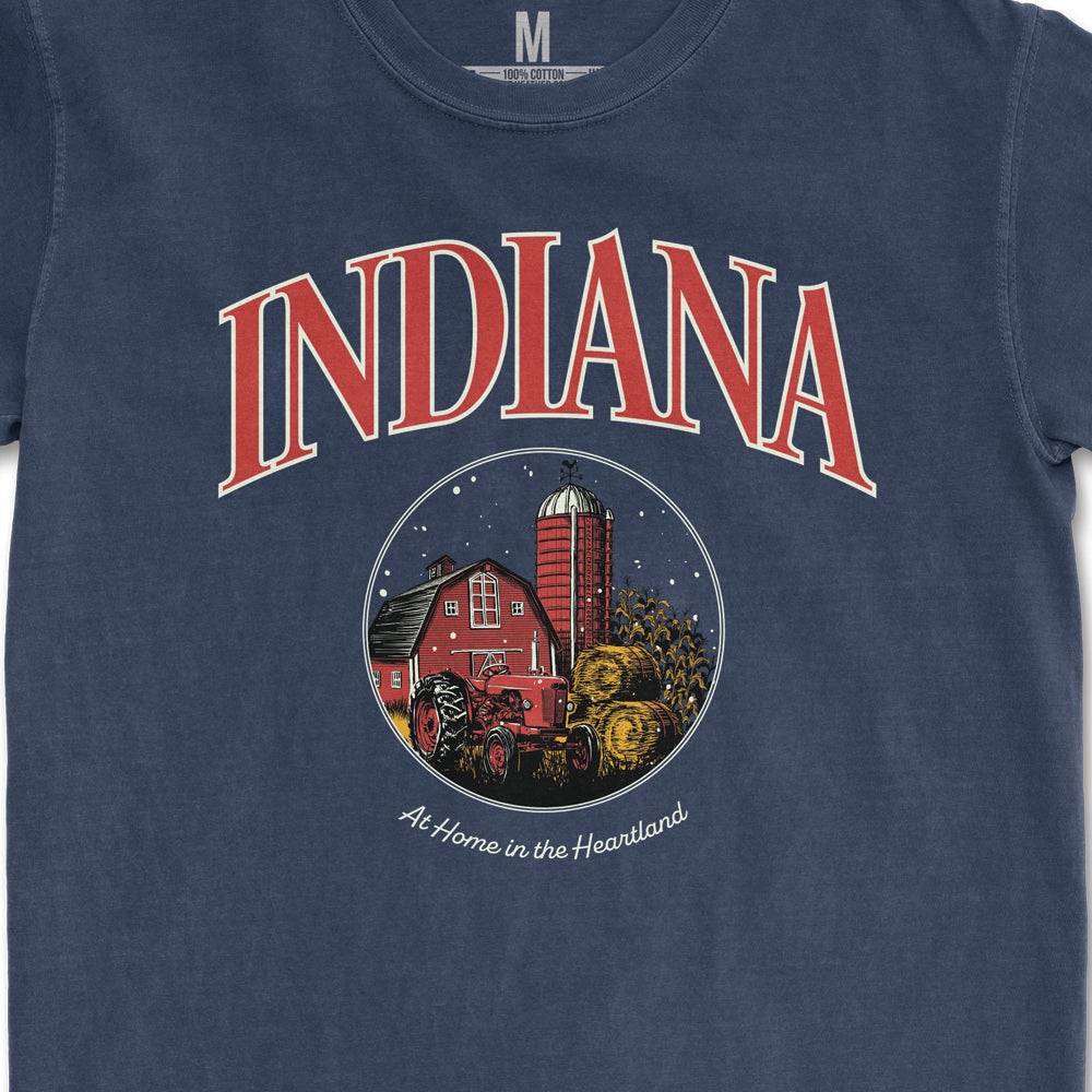 At Home in the Heartland Tee - United State of Indiana