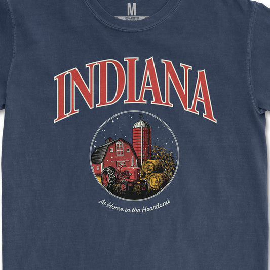 At Home in the Heartland Tee - United State of Indiana