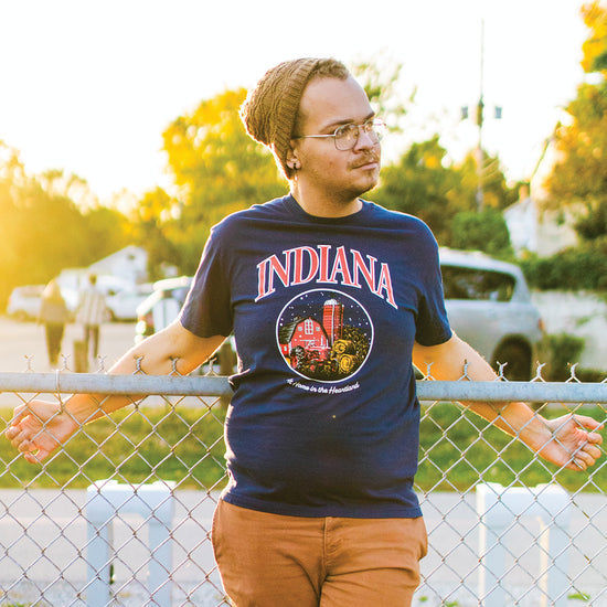 At Home in the Heartland Tee - United State of Indiana