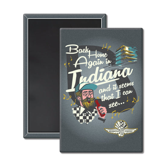 Back Home Again Song Magnet - United State of Indiana