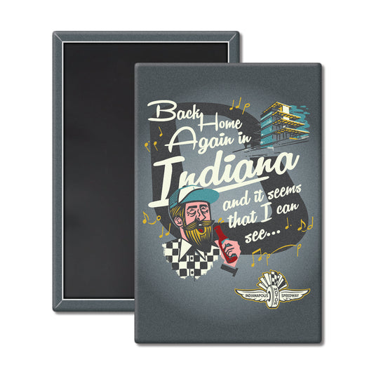 Back Home Again Song Magnet - United State of Indiana