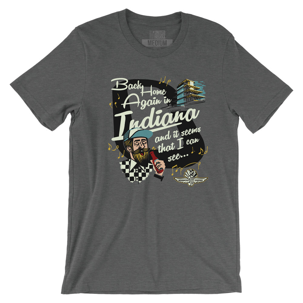 Back Home Again Tee - United State of Indiana
