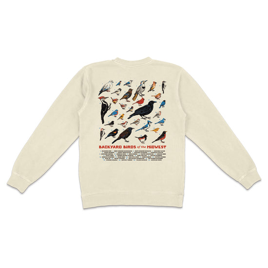 Backyard Birds of the Midwest Crewneck - United State of Indiana