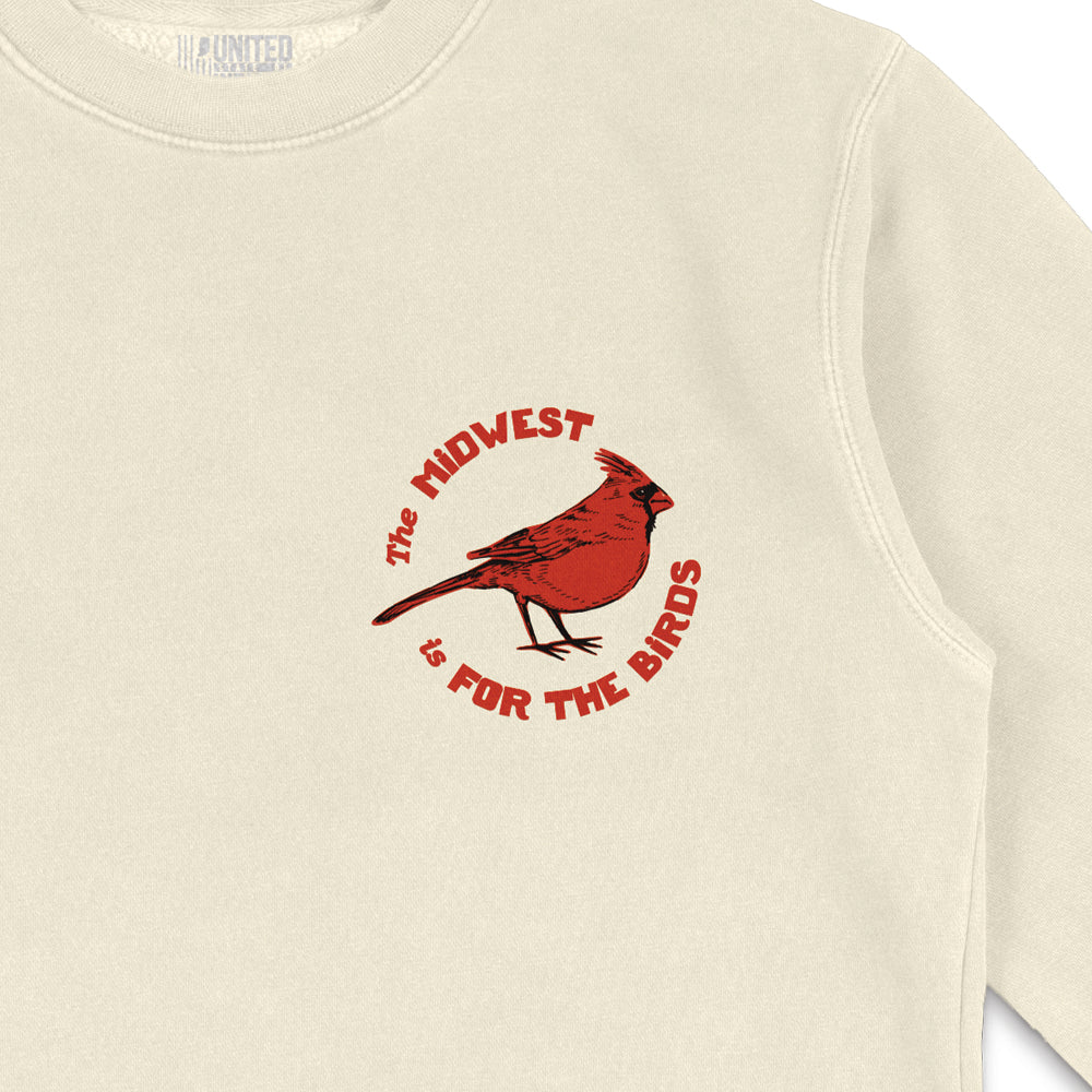 Backyard Birds of the Midwest Crewneck - United State of Indiana