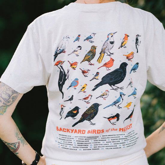 Backyard Birds of the Midwest Tee - United State of Indiana