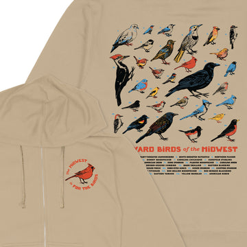 Backyard Birds Zip-Up Hoodie
