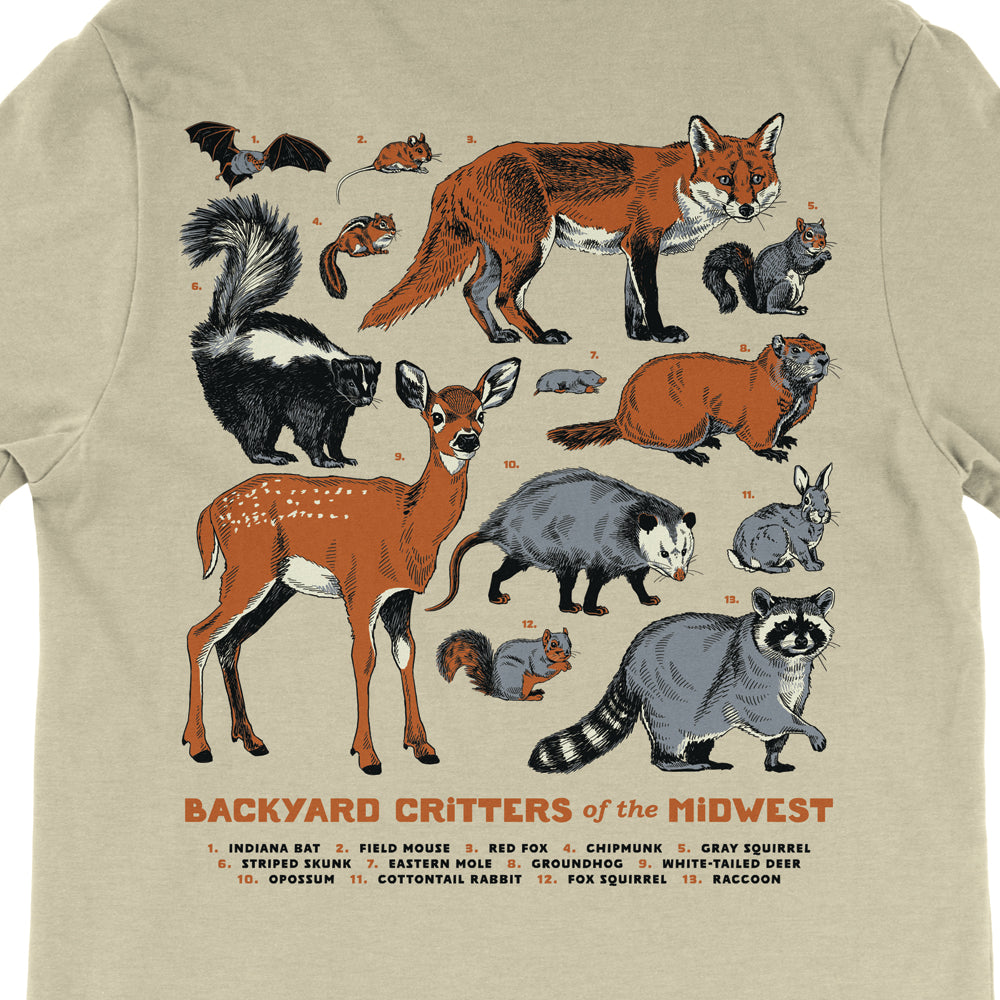 Backyard Critters Tee - United State of Indiana