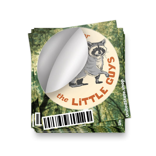 Backyard Critters Raccoon Sticker - United State of Indiana