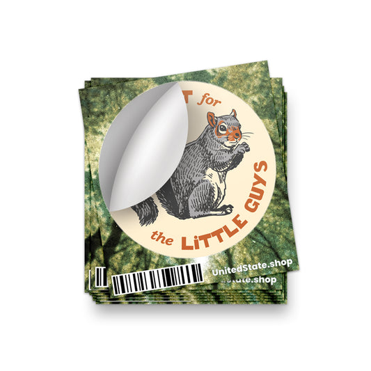 Backyard Critters Squirrel Sticker - United State of Indiana