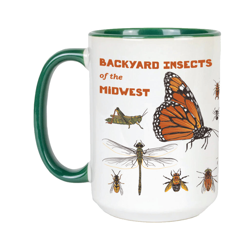 Backyard Insects Mug - United State of Indiana