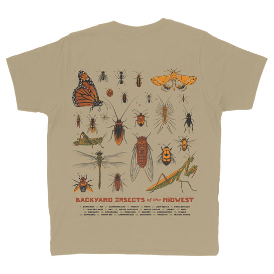Backyard Insects of the Midwest Youth Tee - United State of Indiana