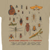 Backyard Insects of the Midwest Youth Tee - United State of Indiana