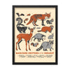 Backyard Critters of the Midwest Poster - United State of Indiana
