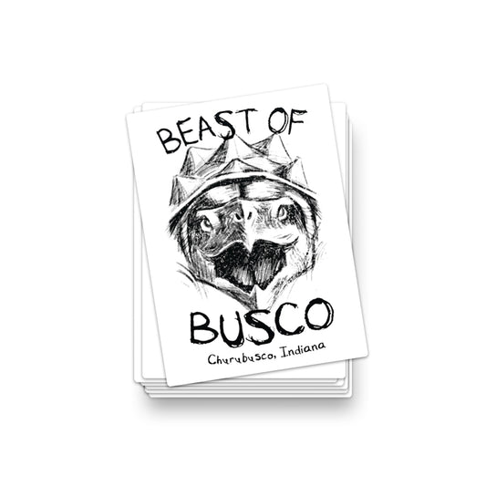 Beast of Busco Sticker