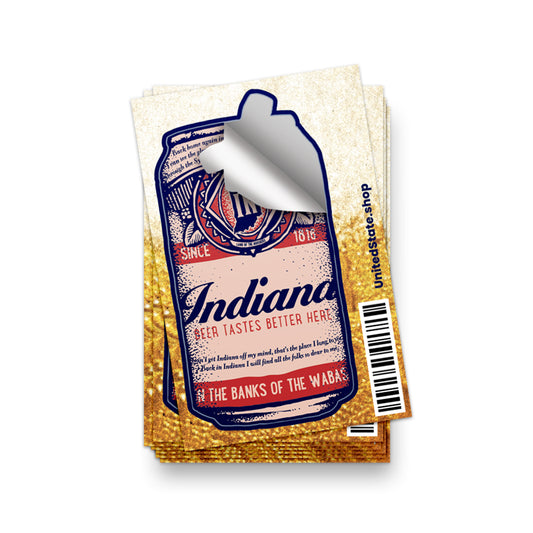 Beer Can Sticker