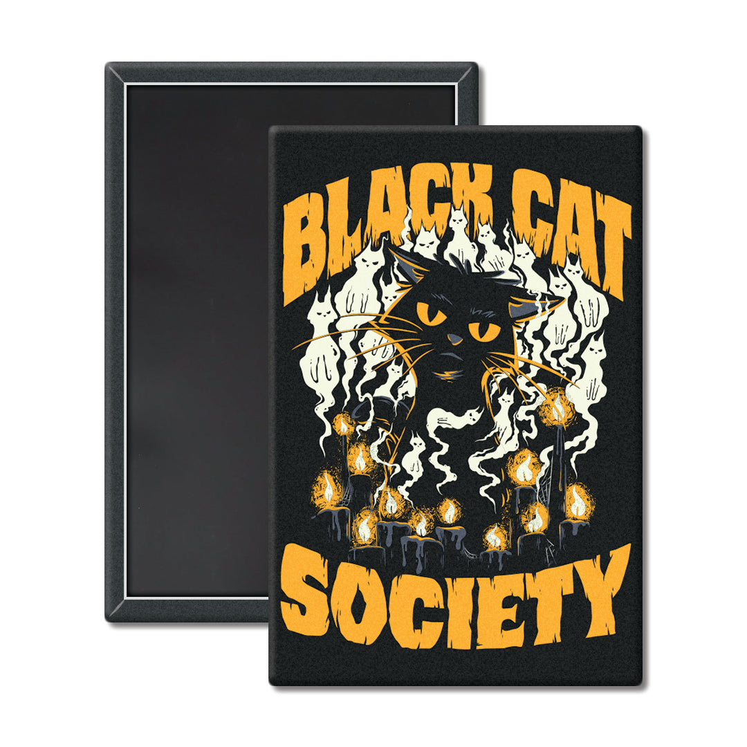 Black Cat Society Magnet - United State of Indiana