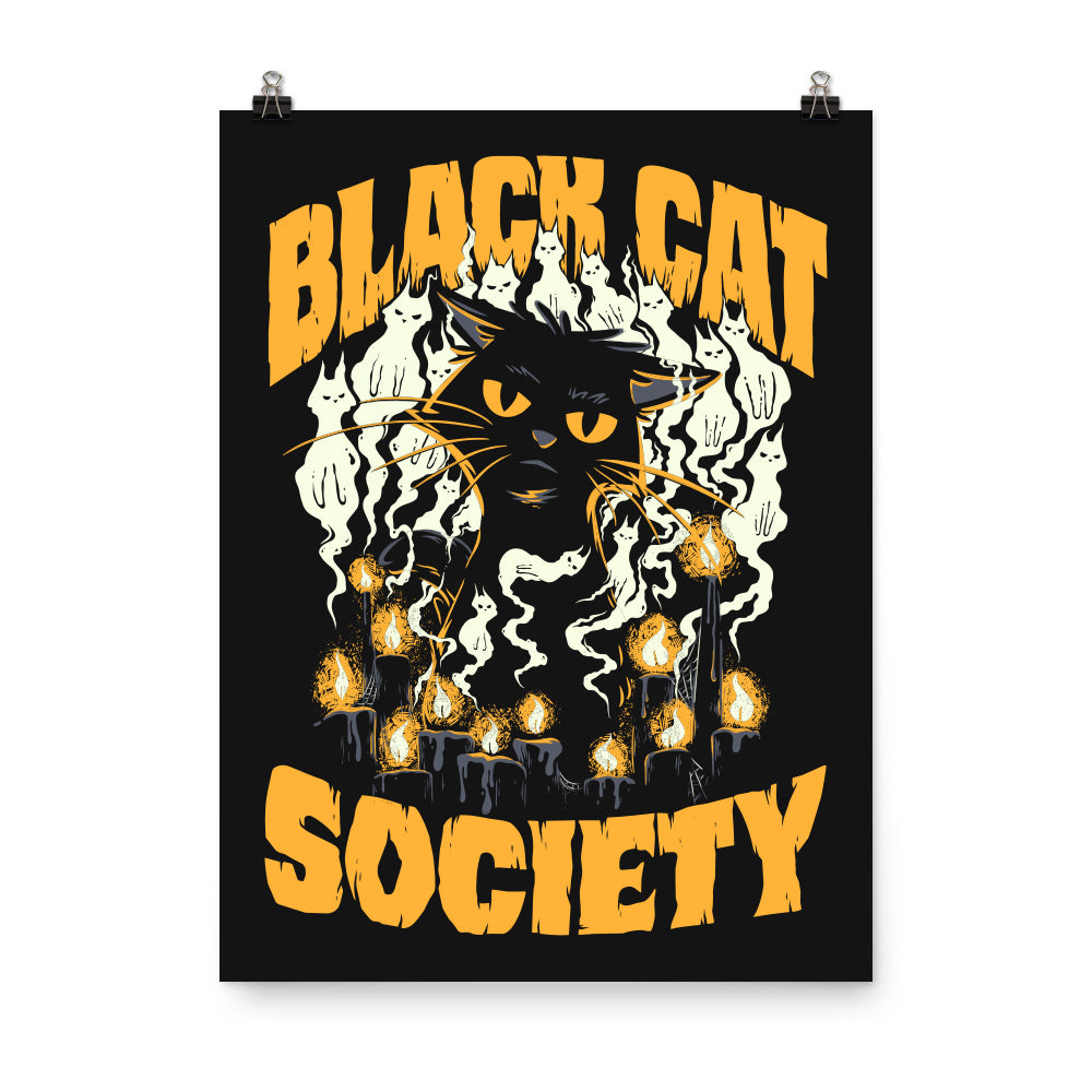 Black Cat Society Poster - United State of Indiana