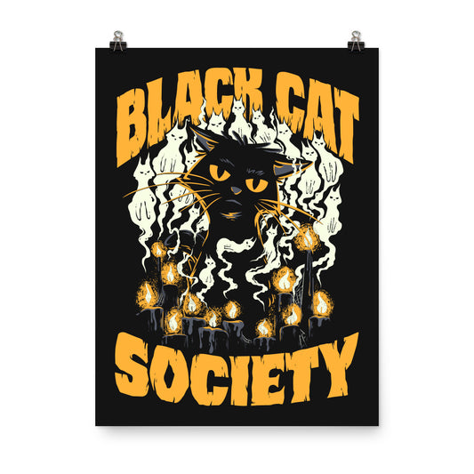 Black Cat Society Poster - United State of Indiana