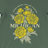 Bloom Where You Are Planted Michigan Tee