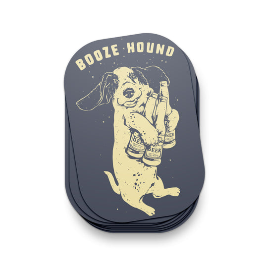 Booze Hound Sticker - United State of Indiana