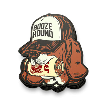 Booze Hound Sticker - United State of Indiana