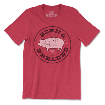 Born and Breaded Tee - United State of Indiana